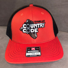 Load image into Gallery viewer, TOM McMILLAN&#39;S COUNTRY CODE ORANGE/BLACK HAT