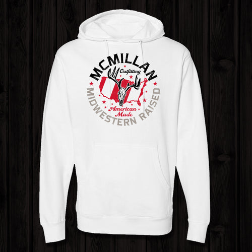 AMERICAN MIDWEST WHITE HOODIE